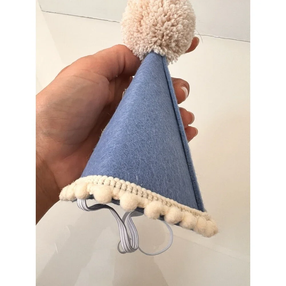 1/2 Birthday Hat Half Birthday Girl Boy Outfit Baby Hat 6 Months Party Boho Pom